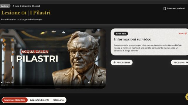 buffettologi e commerce corsi online contenuto singola lezione 1